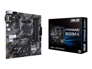 ASUS PRIME B550M-K, AMD, "Socket AM4", 3 kartos "AMD Ryzen™ 3", 3 kartos "AMD Ryzen 5", 3 kartos "AMD Ryzen™ 7", 3 kartos..., DDR4-SDRAM, 128 GB, DIMM