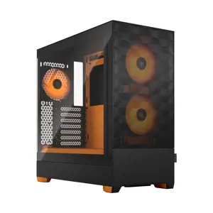 FRACTAL DESIGN "Pop Air" RGB oranžinis šerdis TG skaidrus atspalvis