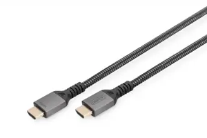 "Digitus" .8K PREMIUM HDMI 2.1 jungiamasis kabelis .DB-330200-030-S Juodas, HDMI į HDMI, 3 m
