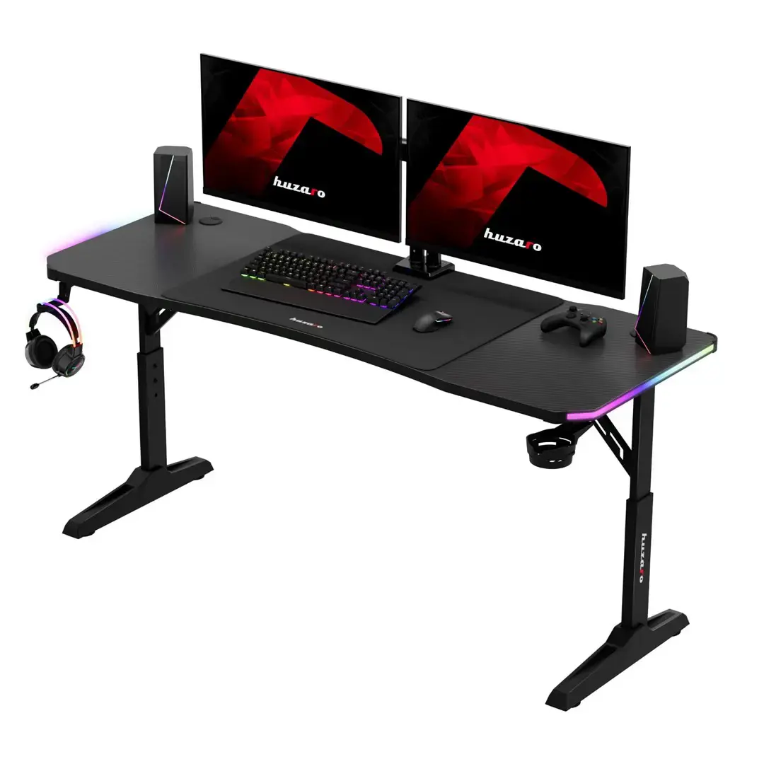Huzaro Hero 4.6 RGB Black Gaming Desk