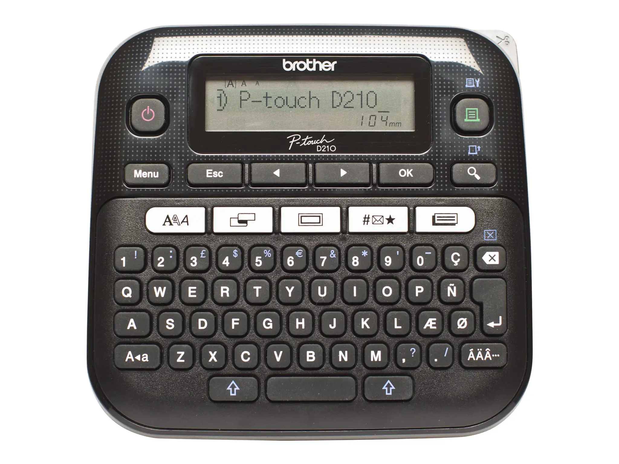 Brother PT-D210VP, QWERTY, terminis perkėlimas, 180 x 180 DPI, 20 mm/s, AAA, juoda