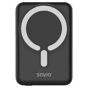 Savio POWERBANK BA-12 10000 mAh, black, magnetic