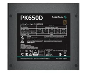 Maitinimo blokas Deepcool R-PK650D-FA0B-JGEU, 650 W, 80 PLUS Bronze