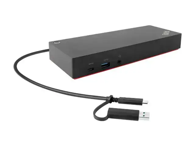LENOVO ThinkPad Hybrid USB A/C dokas 2xDisplayPort 2xHDMI 2x3840x2160-60Hz 1Gbit LAN 1xUSB-C priekyje 5xUSB-A 2xUSB2.0 3xUSB3.0 (ES)
