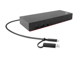 LENOVO ThinkPad Hybrid USB A/C dokas 2xDisplayPort 2xHDMI 2x3840x2160-60Hz 1Gbit LAN 1xUSB-C priekyje 5xUSB-A 2xUSB2.0 3xUSB3.0 (ES)