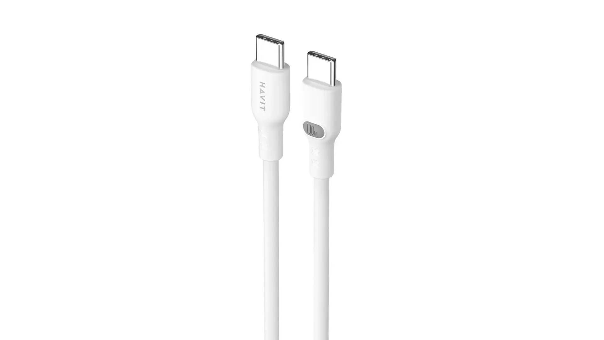 Havit CB6280 - USB Type C to USB Type C cable, 1 m (white)
