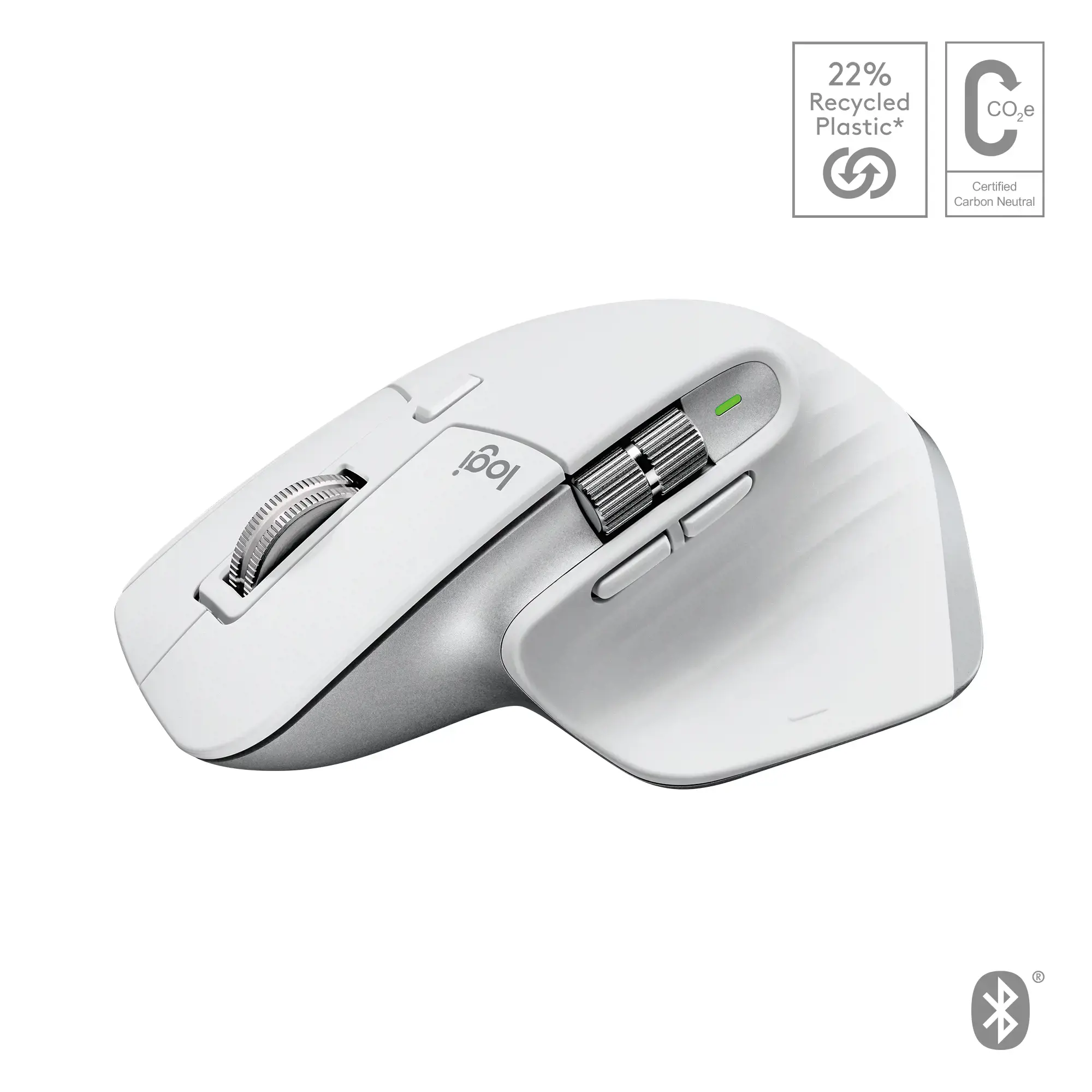 "LOGITECH MX Master 3S For MAC" "Bluetooth" pelė - šviesiai pilka
