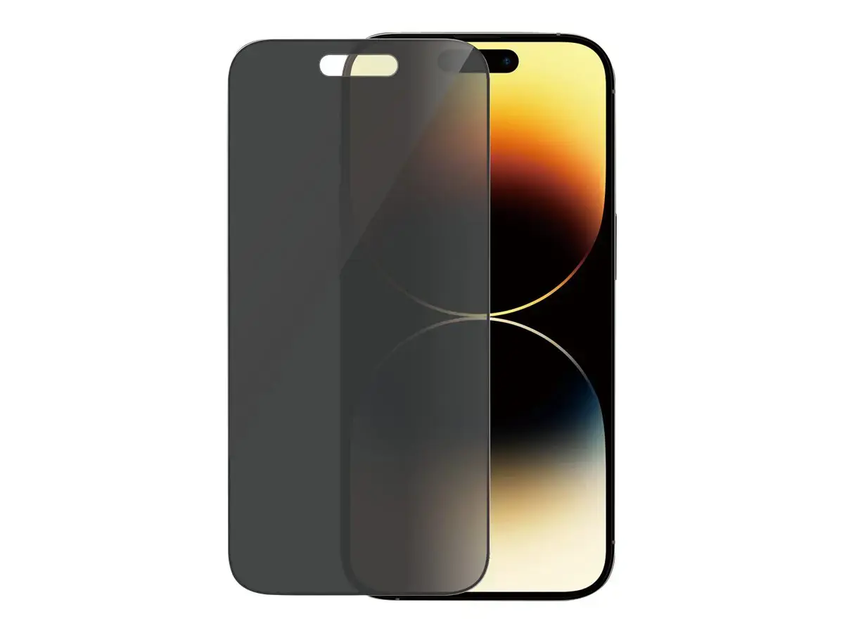 "PanzerGlass iPhone 2022" 6.1 Pro UWF wA Privacy AB, pavyzdys