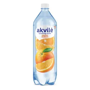 Stalo vanduo AKVILĖ, su apelsinų aromatu, lengvai gazuotas, 1,5l D