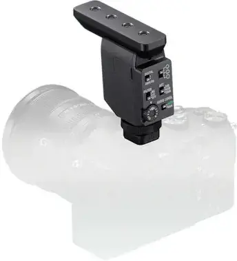 Sony ECM-B10, Skaitmeninio fotoaparato mikrofonas, Belaidis, Juodas, 1 vnt., Garso (3,5 mm)