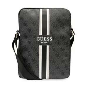 Guess PU 4G Printed Stripes Tablet Bag 10" Black