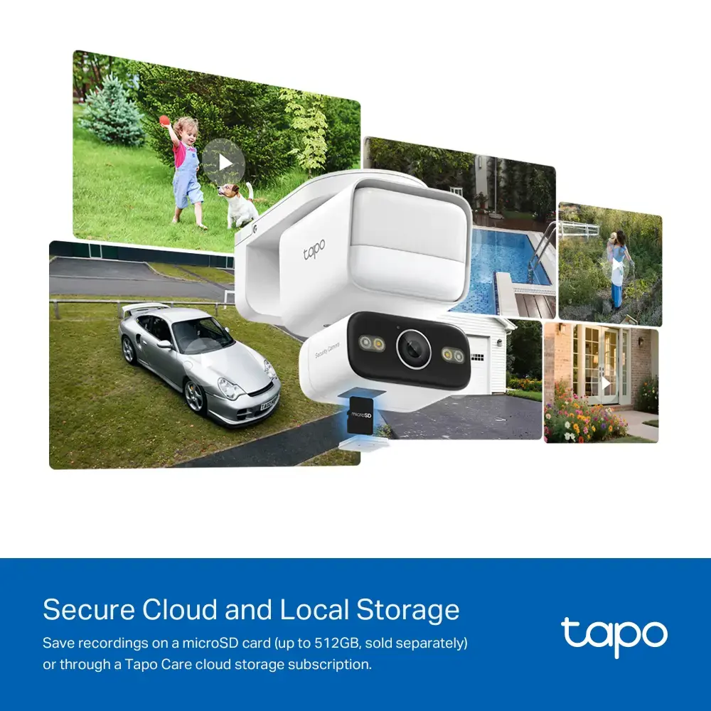 TP-LINK Tapo C710 | Pan/Tilt Security Floodlight Camera | 3 MP | F/2.0 | IP65 | H.264 | microSD up to 512 GB