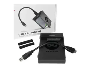 AXAGON ADSA-1S6 USB3.0 - SATA 6G UASP HDD išorinis adapteris su dėklu