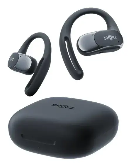 SHOKZ OpenFit Air, Wireless, 50 - 16000 Hz, Calls/Music/Sport/Everyday, Headset, Black
