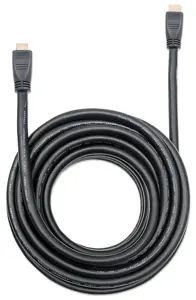 Manhattan HDMI Cable with Ethernet (CL3 rated, suitable for In-Wall use), 4K@60Hz (Premium High Speed), 10m, Male to Male, Black, Ultra HD 4k x 2k, In-Wall rated, Fully Shielded, Gold Plated Contacts, Lifetime Warranty, Polybag, 10 m, HDMI Type A (Standard), HDMI Type A (Standard), 3D, 10.2 Gbit/s, Black