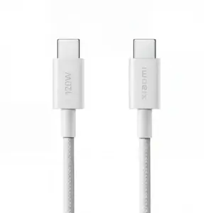 Xiaomi 6A Braided USB-C to USB-C Cable 1m, Balta