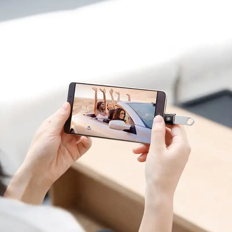 Adapteris Baseus USB C kištukas - USB A lizdas, OTG funkcija