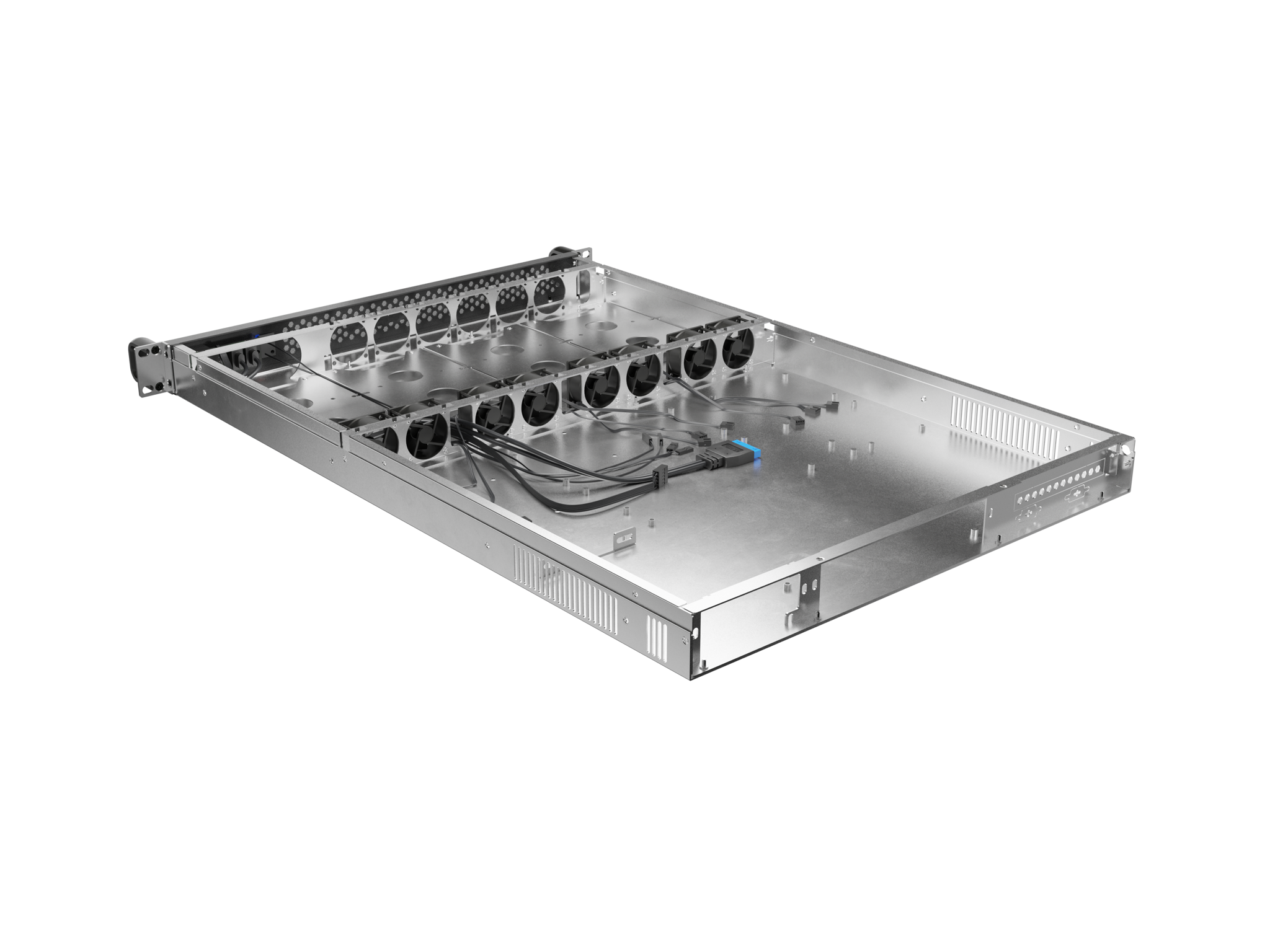 Lanberg Rackmount server chassis E-ATX 650/12 19"/1U | SC01-6501-12B | Black