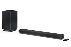 Sharp | 3.1.2 Dolby Atmos/DTS:X Soundbar with Wireless Subwoofer | HT-SBW53121(BK) | Bluetooth