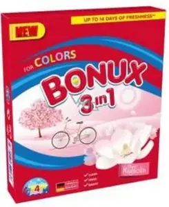Skalbimo milteliai BONUX Color Pure Magnolia, 4 skalb./300g