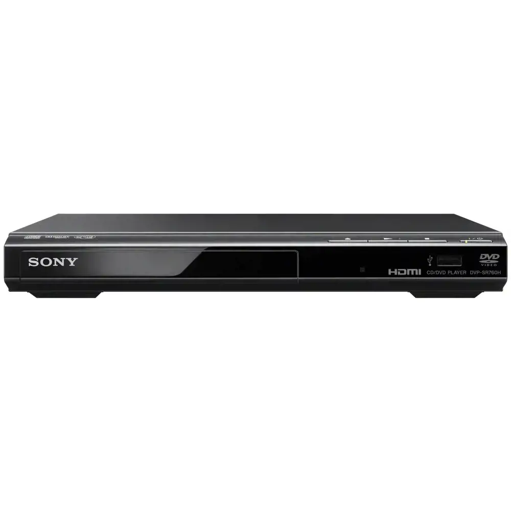 "Sony DVP-SR760H", NTSC, PAL, 1080p, 12 bitų/108 MHz, DTS, Dolby Digital, AAC, LPCM, MP3, WMA, JPG