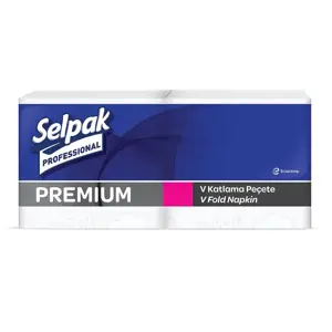 Servetėlės SELPAK PRO Premium V-Fold, dispenseriams, 1 sluoksnis, 250 lapelių