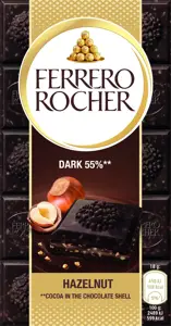 ROCHER juodasis šokoladas, 90g