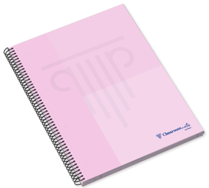 A4 H.C.Sp.Bk 160sh 70g C.MatesPastel Sq, Pink