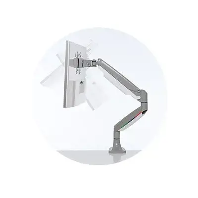 "Kensington SmartFit®" vienu prisilietimu reguliuojamo aukščio vieno monitoriaus rankena, spaustukas, 9 kg, 33 cm (13"), 86,4 cm (34"), 100 x 100 mm, juoda