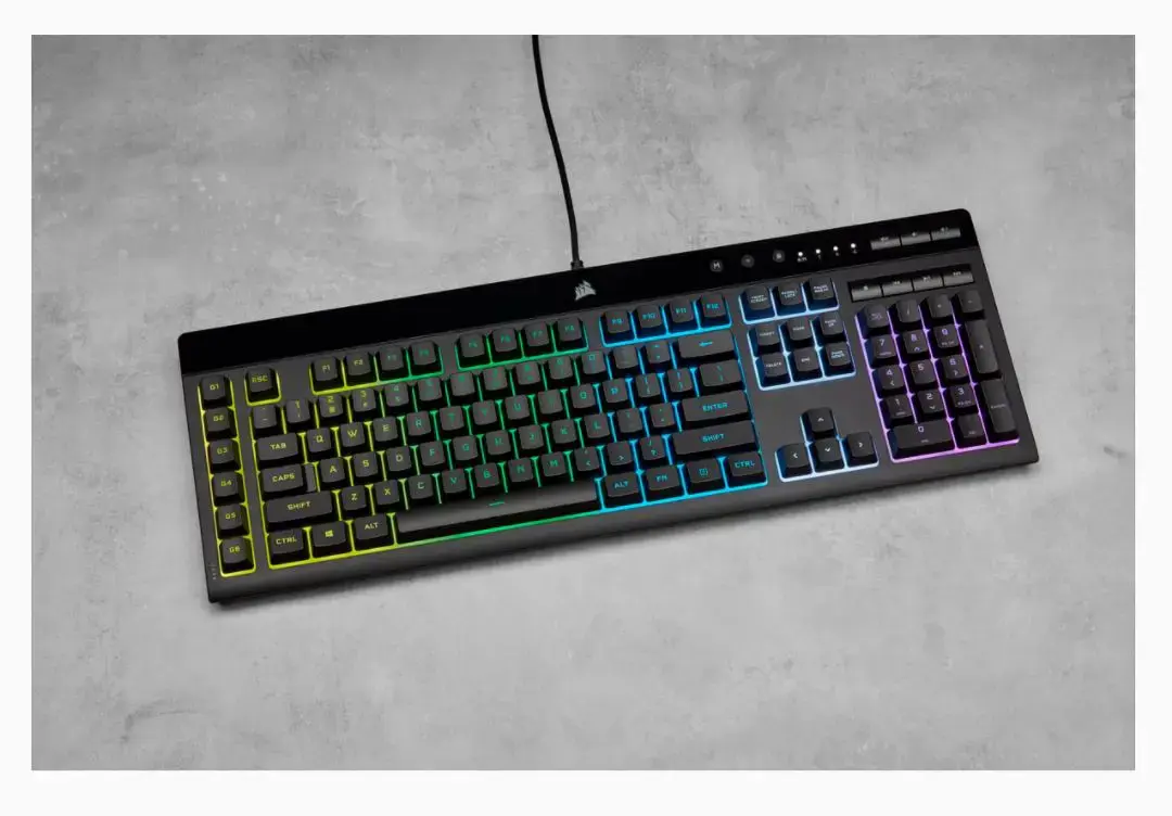 CORSAIR K55 RGB PRO žaidimų klaviatūra su foniniu RGB LED apšvietimu