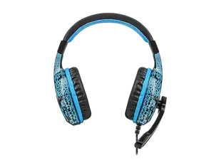 NATEC NFU-0863 "Fury Gaming Headset HELLCAT" ausinės su mikrofonu, LED, 2 x mini jack 3,5 mm