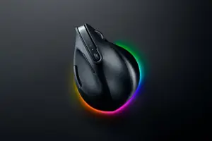 Razer Pro Click V2 Vertical Ergonomic Belaidė pelė RF Wireless+Bluetooth+USB-C, 30000 DPI, Juoda