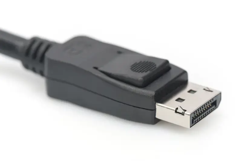 ASSMANN DisplayPort jungiamasis kabelis DP M/M 3 m su užraktu UHD 8K Vers. 1.3/1.4 bl