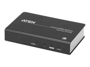 ATEN 2 prievadų "True 4K at 60Hz (4:4:4)", HDMI skirstytuvas, HDMI, 2x HDMI, 4096 x 2160 taškų, juoda, metalas, 4K Ultra HD