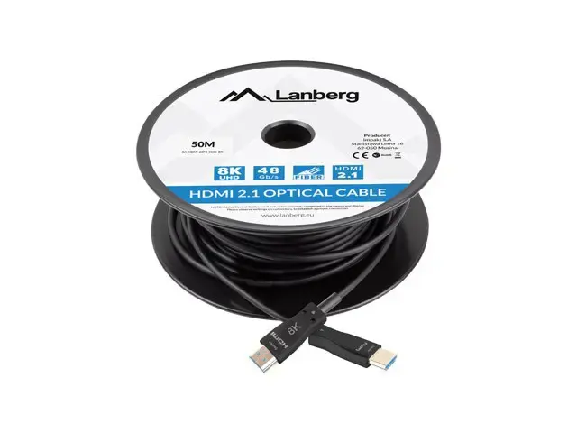 LANBERG HDMI v2.1 8K M/M kabelis 50 m optinis AOC