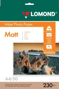 Matinis Fotopopierius Lomond, A4, 230 g/m², 50 psl.