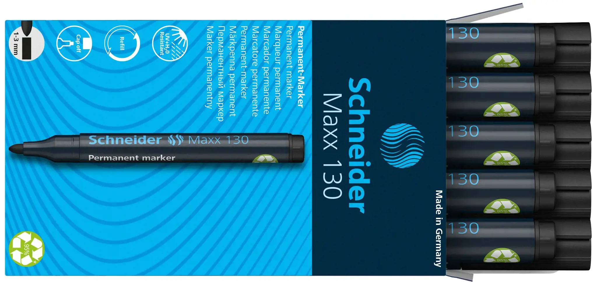 Permanentinis žymeklis SCHNEIDER MAXX 130, 1 - 3 mm