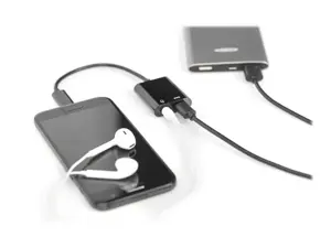 ASSMANN USB Type-C Splitter cable type C - 3.5mm+type C M/F/F 0.2m Gen2 5A 10GB Vers. 3.1 CE bl Version 3.1 CE bl