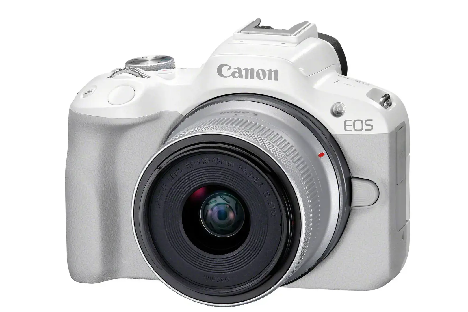 "Canon EOS R50", baltas + RF-S 18-45mm F4.5-6.3 IS STM rinkinys, 24,2 MP, 6000 x 4000 taškų, CMOS, 4K Ultra HD, jutiklinis ekranas, baltas