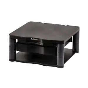 Fellowes Premium Monitor Riser Plus Graphite, Freestanding, 36 kg, 53.3 cm (21"), Height adjustment, Graphite