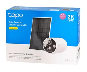 TP-Link Tapo Solar-Powered Security Camera Kit 1 × C425, 1 × A201, IP security camera, Outdoor, Wireless, Ceiling/wall, White, Bullet