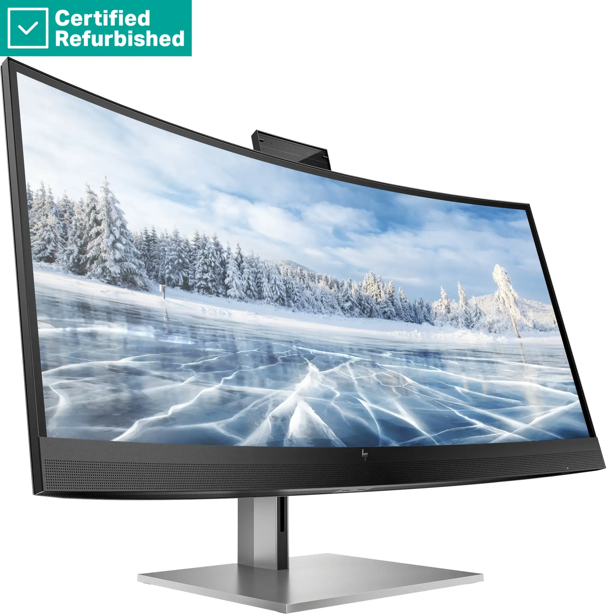 RENEW SILVER HP Z34c G3 Curved Charging Monitor - 34" 3440x1440 WQHD 350-nit 60Hz AG, Curved, IPS, USB-C(100W)/HDMI/DisplayPort, 4x USB-A, speakers, 5MP webcam, RJ-45 LAN, height adjustable/tilt/swivel, 1 years
