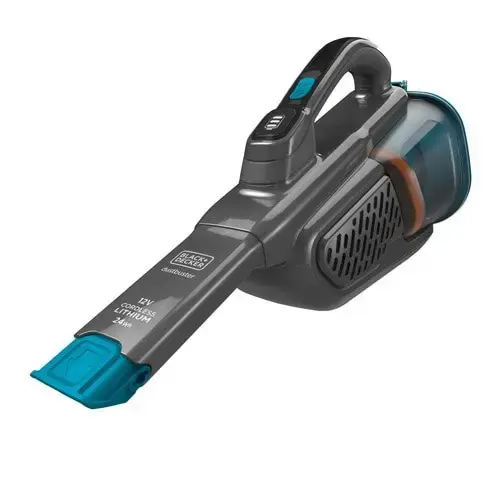 "Black & Decker" BHHV320J rankinis dulkių siurblys Mėlynas, titano spalvos, be maišelio