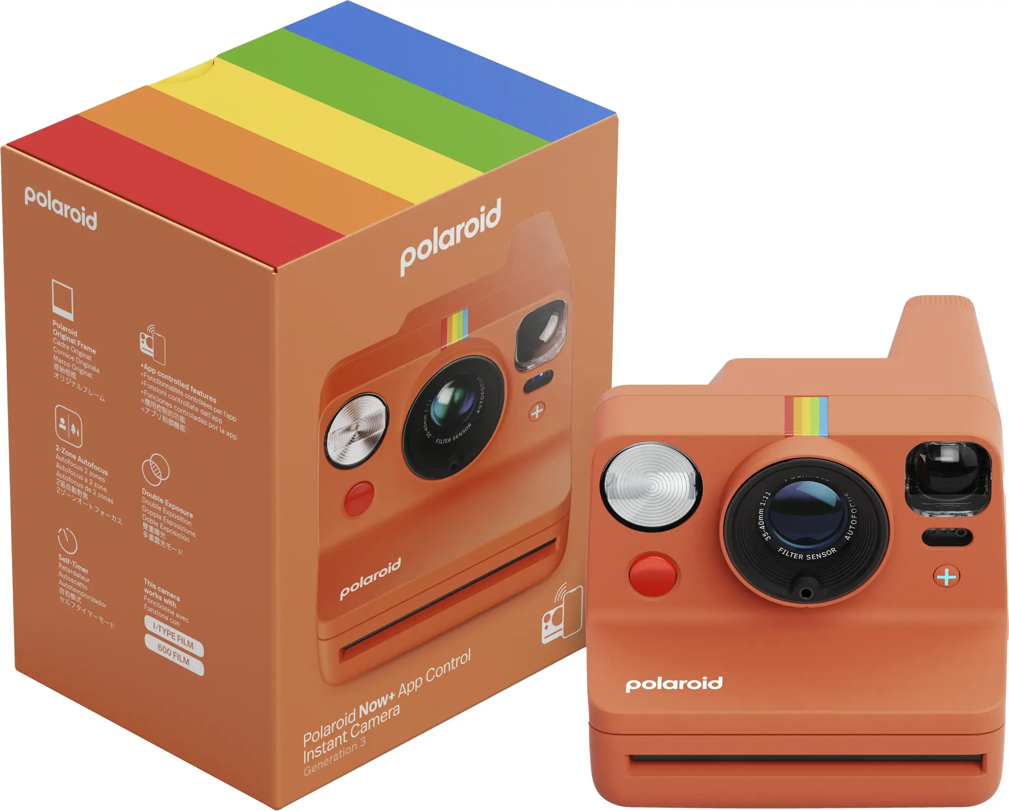 Polaroid Now+ Gen 3, coral