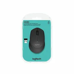 "Logitech" belaidė pelė M280, dešinioji, optinė, RF belaidė, 1000 DPI, juoda