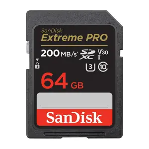 SanDisk Extreme PRO 64GB SDXC Memory Card + 2 years RescuePRO Deluxe up to 200MB/s & 90MB/s Read/Wr…