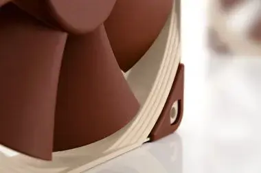 Noctua NOC-NF-F12-PWM kompiuterio aušinimo sistema Kompiuterio korpuso ventiliatorius 12 cm smėlio spalvos, rudas 1 vnt.