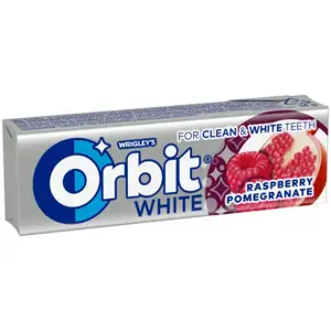 Kramtomoji guma ORBIT, White aviečių ir granatų skonio, 14 g