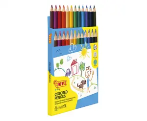 Spalvoti pieštukai, tribriauniai, stori  JOVI, 12 spalvų 735/12