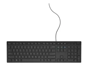 DELL KB216, pilno dydžio (100%), laidinis, USB, QWERTY, juodas